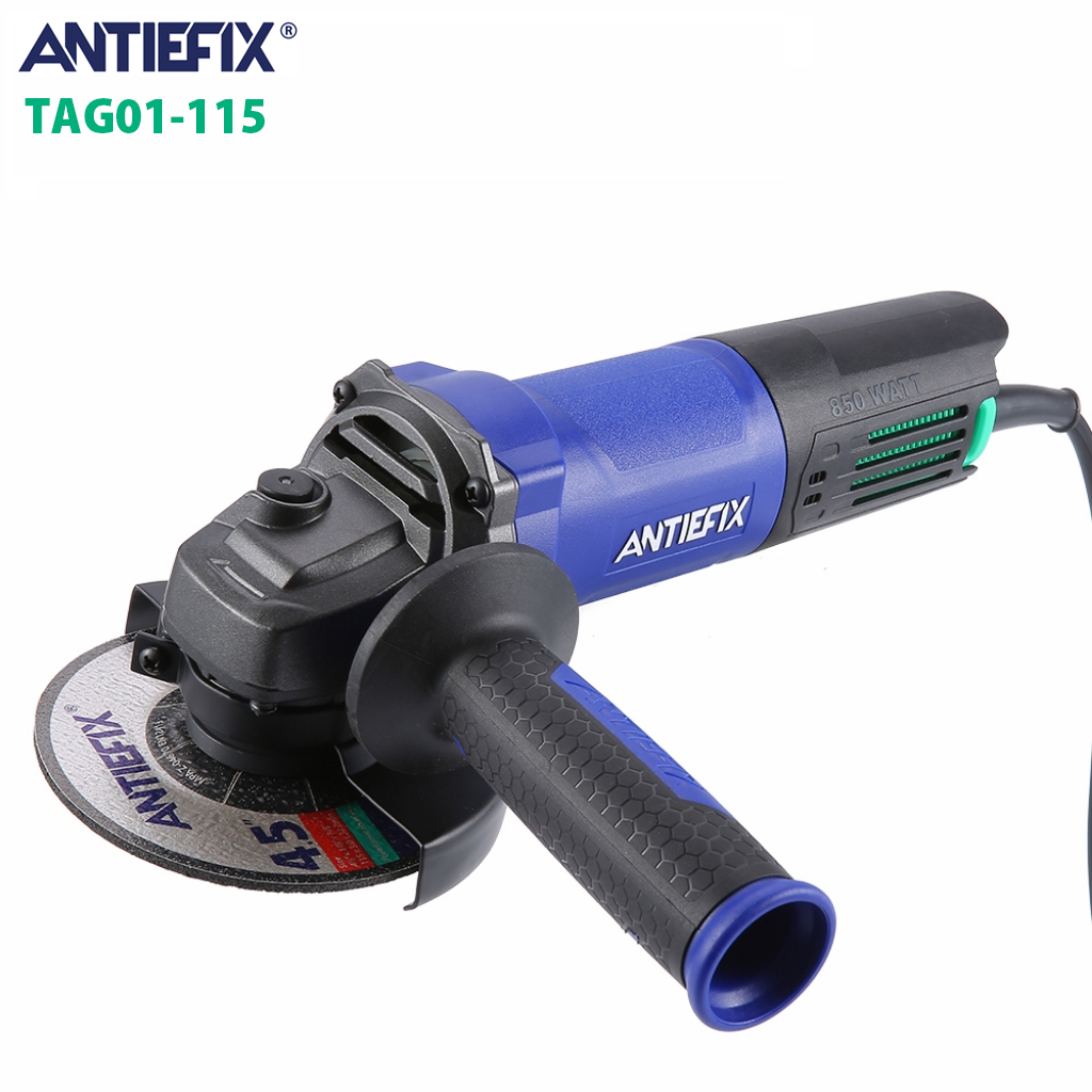 ANTIEFIX Portable Power Tools Mini Angle Grinder 115MM Professional Electric Ang 